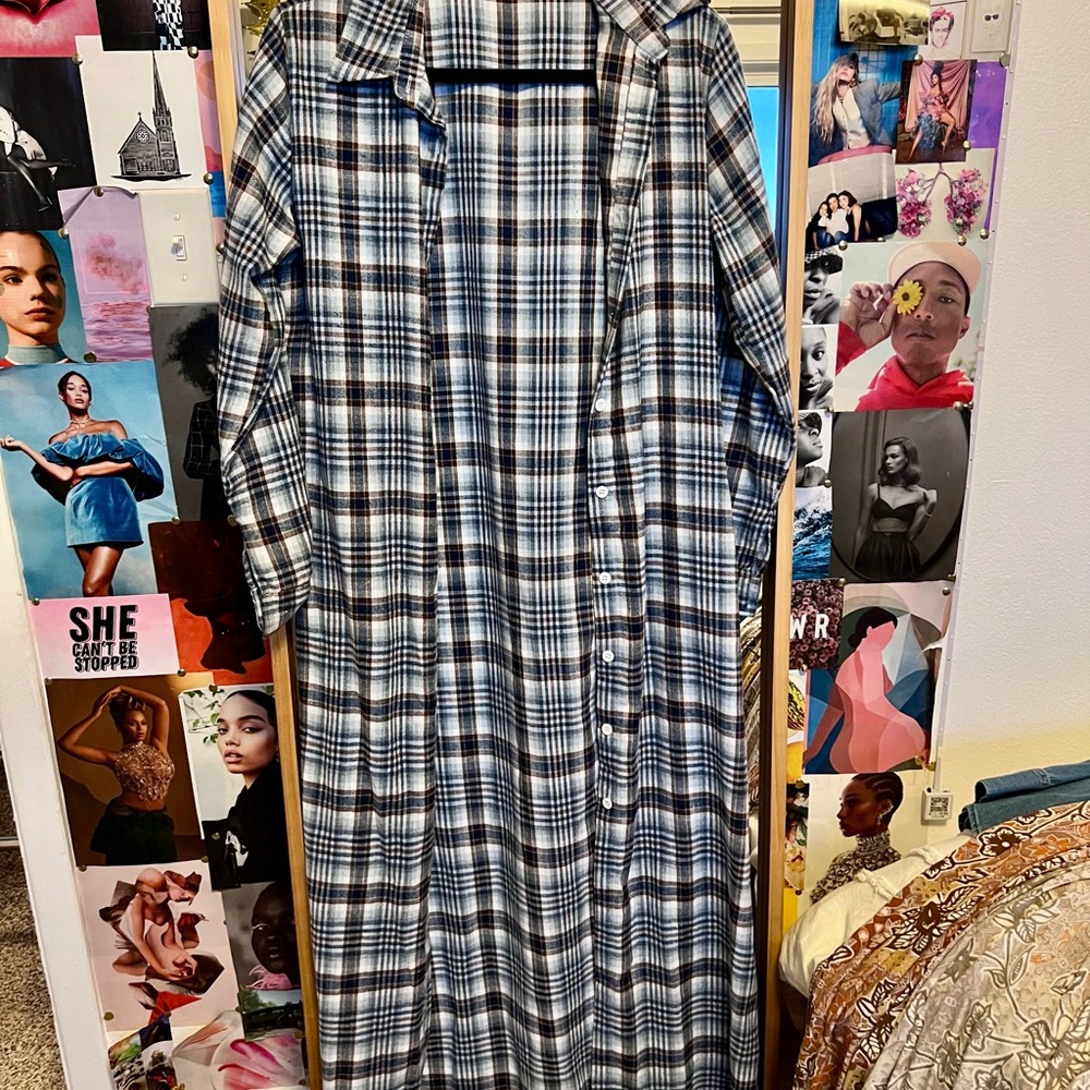 Plaid Long Sleeve shacket